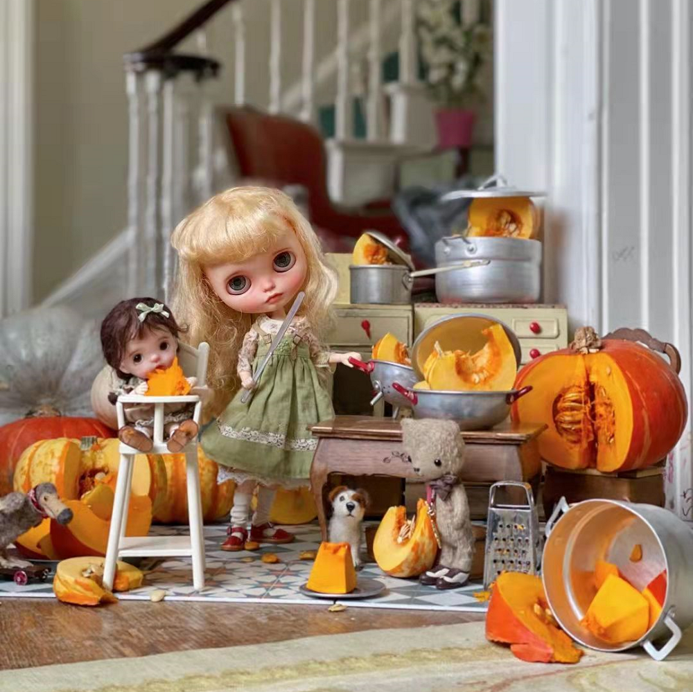 Baby Chair Dollhouse-White 1/6 Scale for 1/12 Dolls Dollhouse Miniature