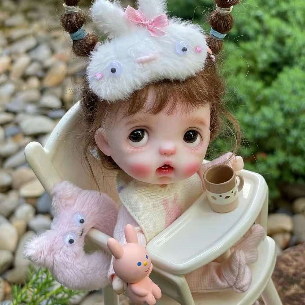 Baby Chair Dollhouse-White 1/6 Scale for 1/12 Dolls Dollhouse Miniature