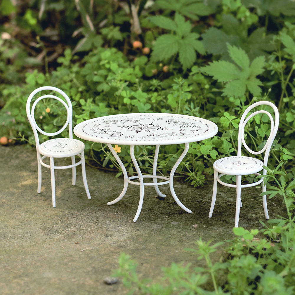 Garden Chair Dollhouse -Flower/O 1/12 Scale Dollhouse Miniature